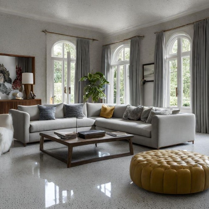 Polished concrete floor in Oxford